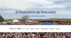 Desktop Screenshot of festivalinopescueza.com