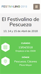 Mobile Screenshot of festivalinopescueza.com