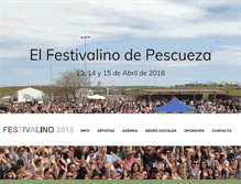 Tablet Screenshot of festivalinopescueza.com